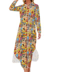 Vintage Rodeo Poster Western Duster Dress