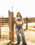 Desert Cactus Scene Graphic Tee