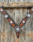 Leaf Scalloped Clear One Ear & Breastcollar 