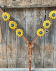 One Ear & Breastcollar -Yellow Daisy 
