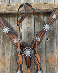 Leaf Scalloped Clear One Ear & Breastcollar 