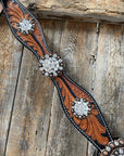 Leaf Scalloped Clear One Ear & Breastcollar 