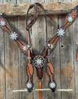 Leaf Scalloped Clear One Ear & Breastcollar 