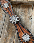 Leaf Scalloped Clear One Ear & Breastcollar 