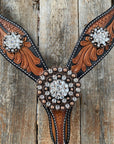 Leaf Scalloped Clear One Ear & Breastcollar 