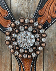 Leaf Scalloped Clear One Ear & Breastcollar 