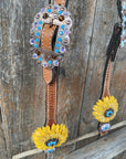 One Ear & Breastcollar -Yellow Daisy 