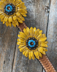 One Ear & Breastcollar -Yellow Daisy 