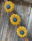One Ear & Breastcollar -Yellow Daisy 