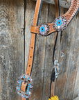 One Ear & Breastcollar -Yellow Daisy 