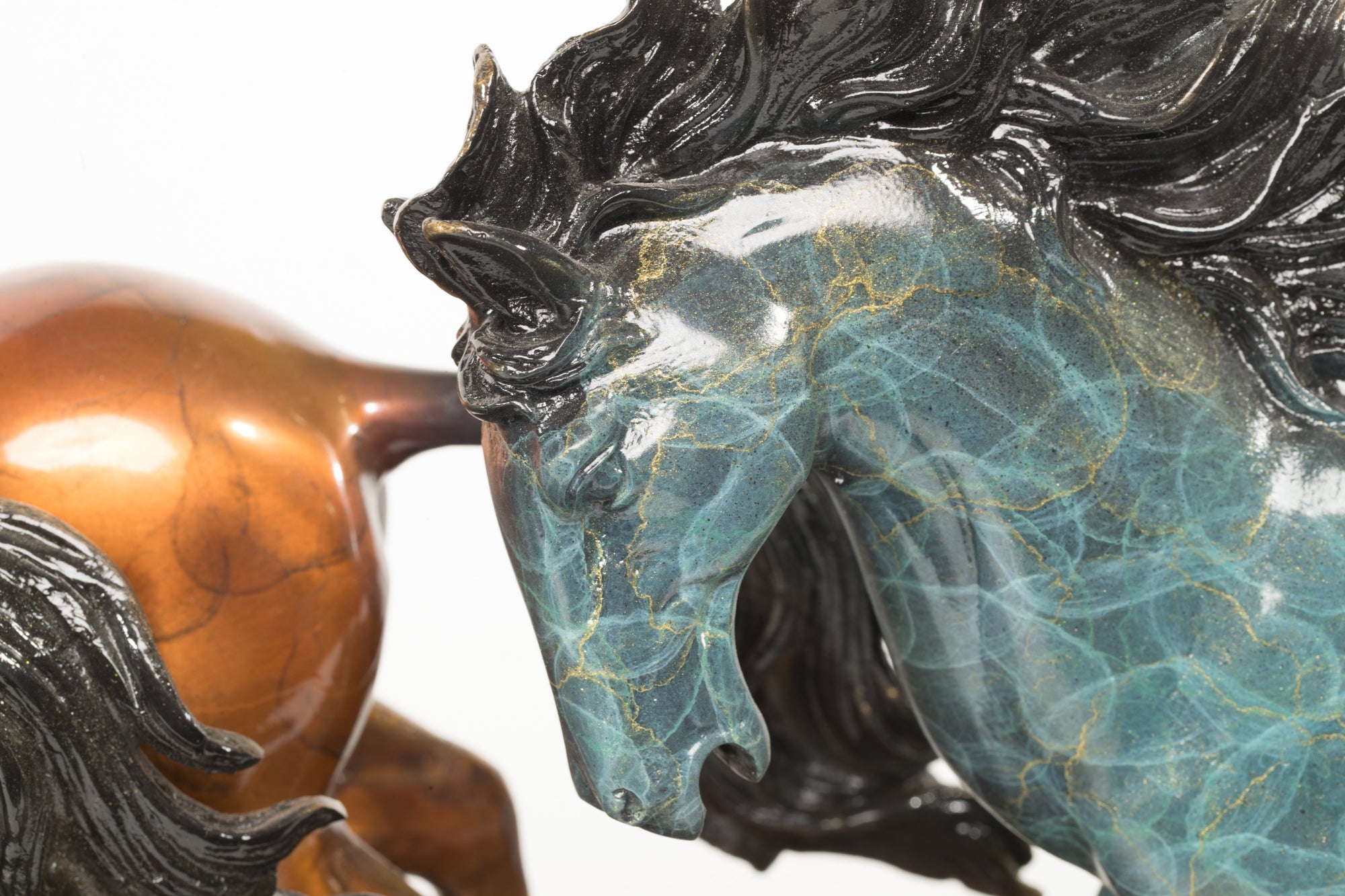 100% Real Bronze Horses Free spirit, By Milo, Numbered with Certificate 1/100