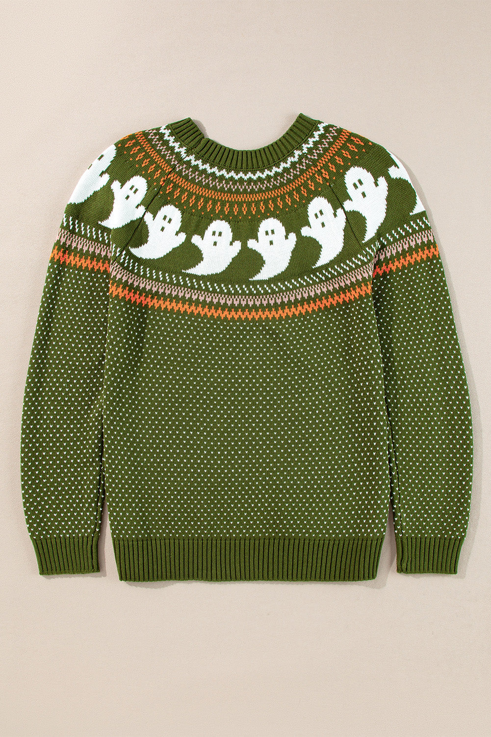 Halloween Ghost Drop Shoulder Sweater
