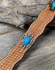 DC77 - Light Oil Southwest Dog Collar 12"-22" W204L