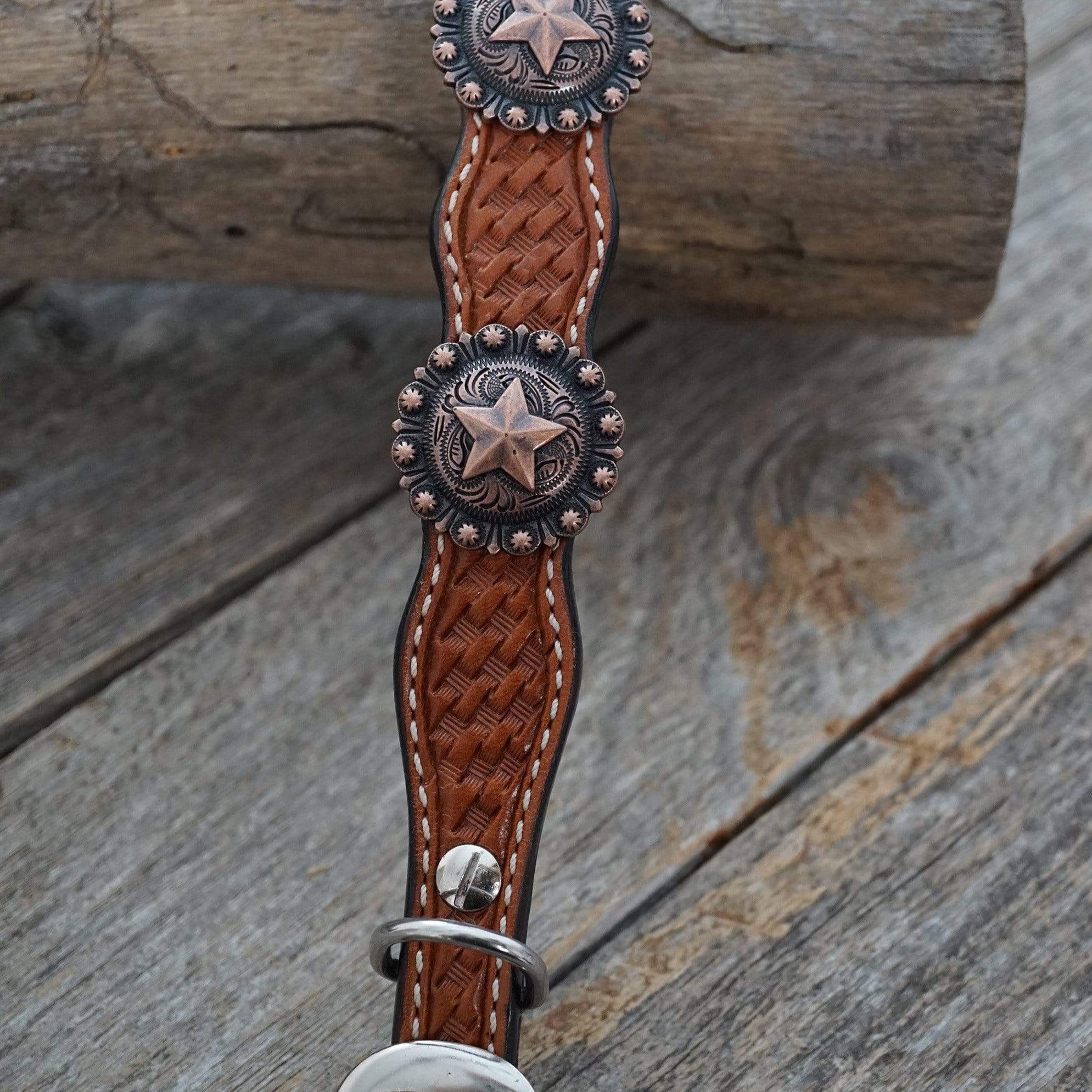 DC4 -Light Oil Leather Dog Collar W175L 12&quot;to 22&quot;