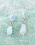 Dolce Blue Larimar and Sterling Silver Drop Earrings