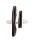 Size Adjustable Doubled Up Ring - Onyx