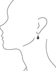 Dreamy Drop Blue Lapis and Golden Earrings