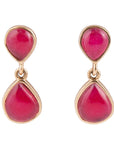 Drip to Drip Ruby Onyx Earrings