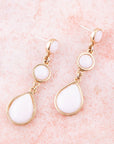Drops of Pink Opal Earrings