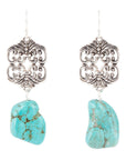 Durango Lace Turquoise Drop Earring