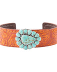 Durango Turquoise Leather Cuff Bracelet
