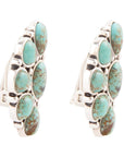 Durango Blue Turquoise Sterling Silver Clip Earrings