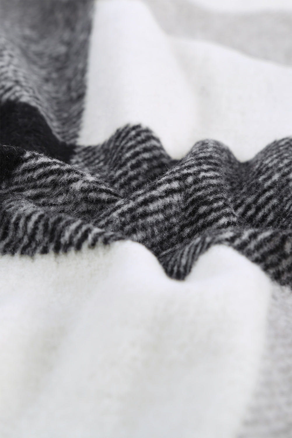 Plaid Button-Up Long Sleeve Pocketed Shacket