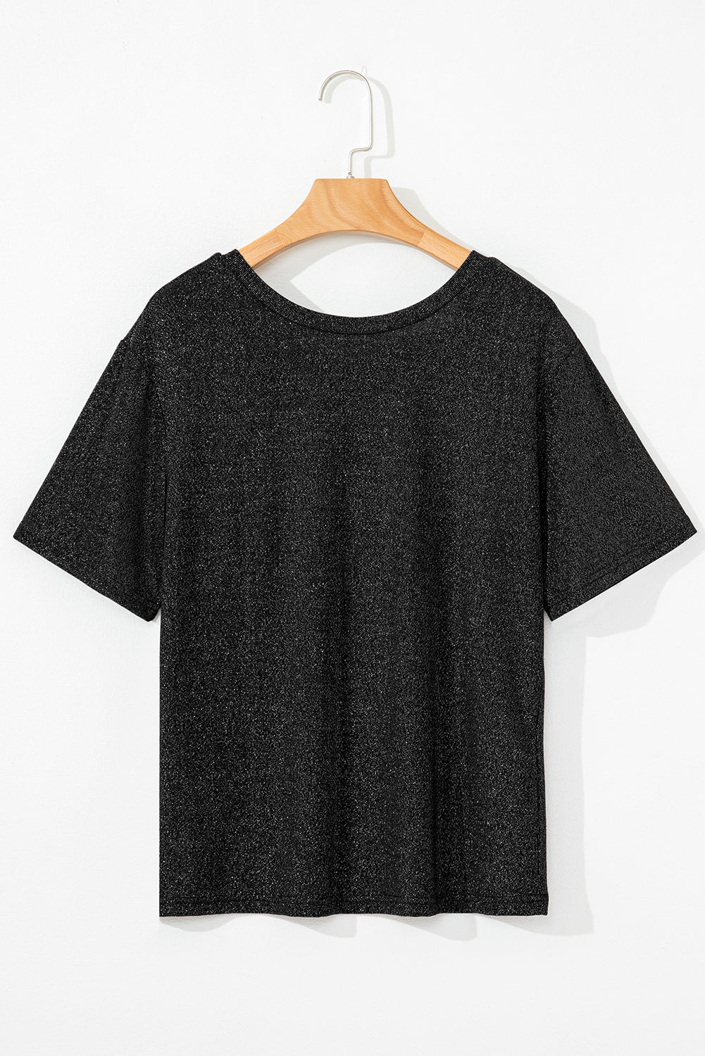 Kathryn Bow Decor Glittery Short Sleeve Top