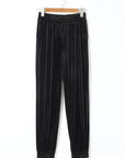 Solid Velvet Jogger Pants