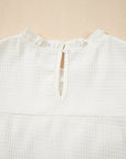 Ava Trim Waffle Knit Blouse