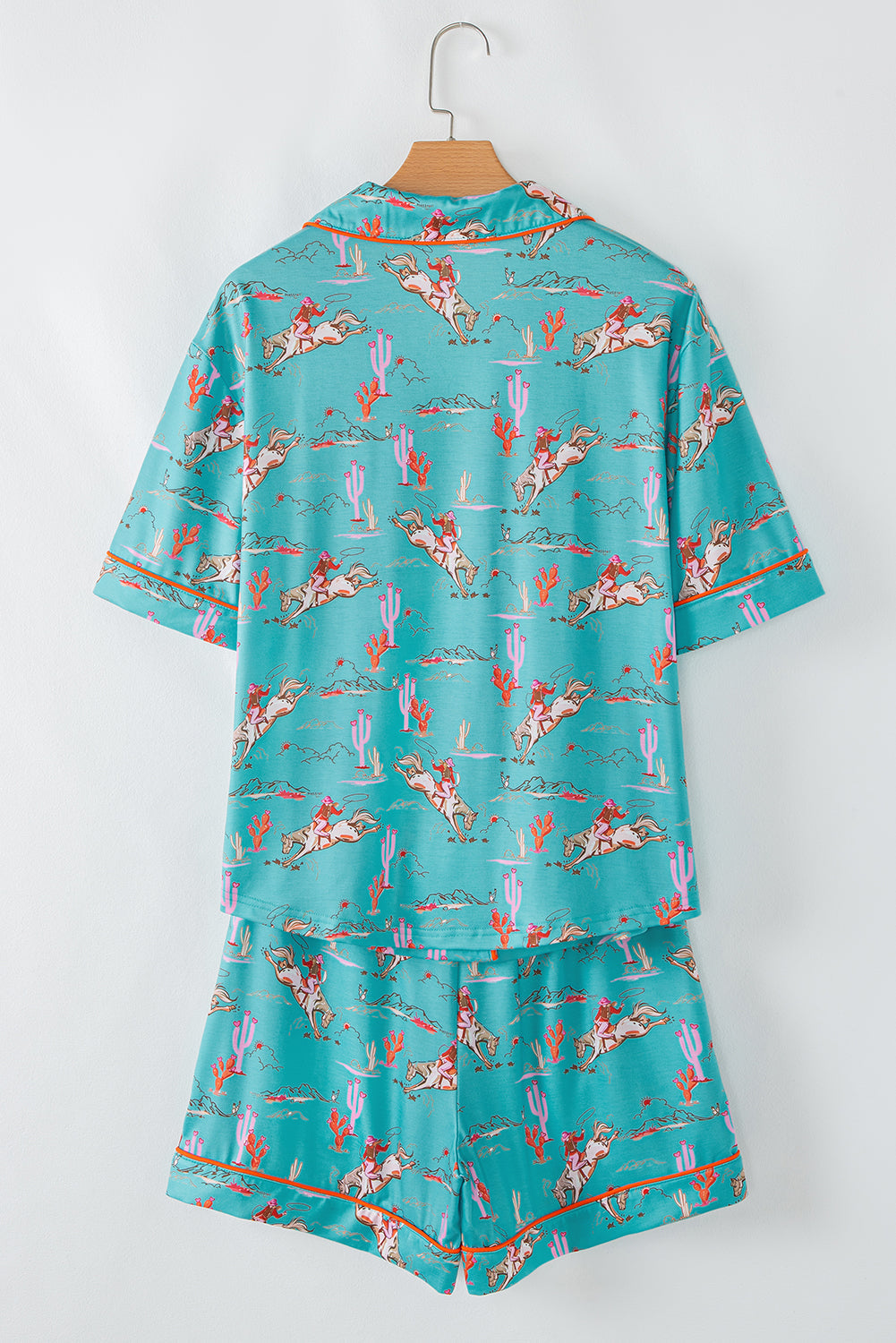 Western Cowgirl Top &amp; Shorts Pajama Set