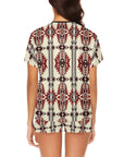 Southwestern Aztec Pajama Top Short Set