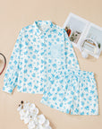 Savannah Floral Striped Pocket Shirt and Shorts Set