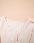 Wrap V-Neck Ruched Peplum Blouse