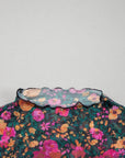 Floral Mesh Short Sleeve Top