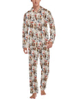 Western Santa Christmas Men's Pajamas