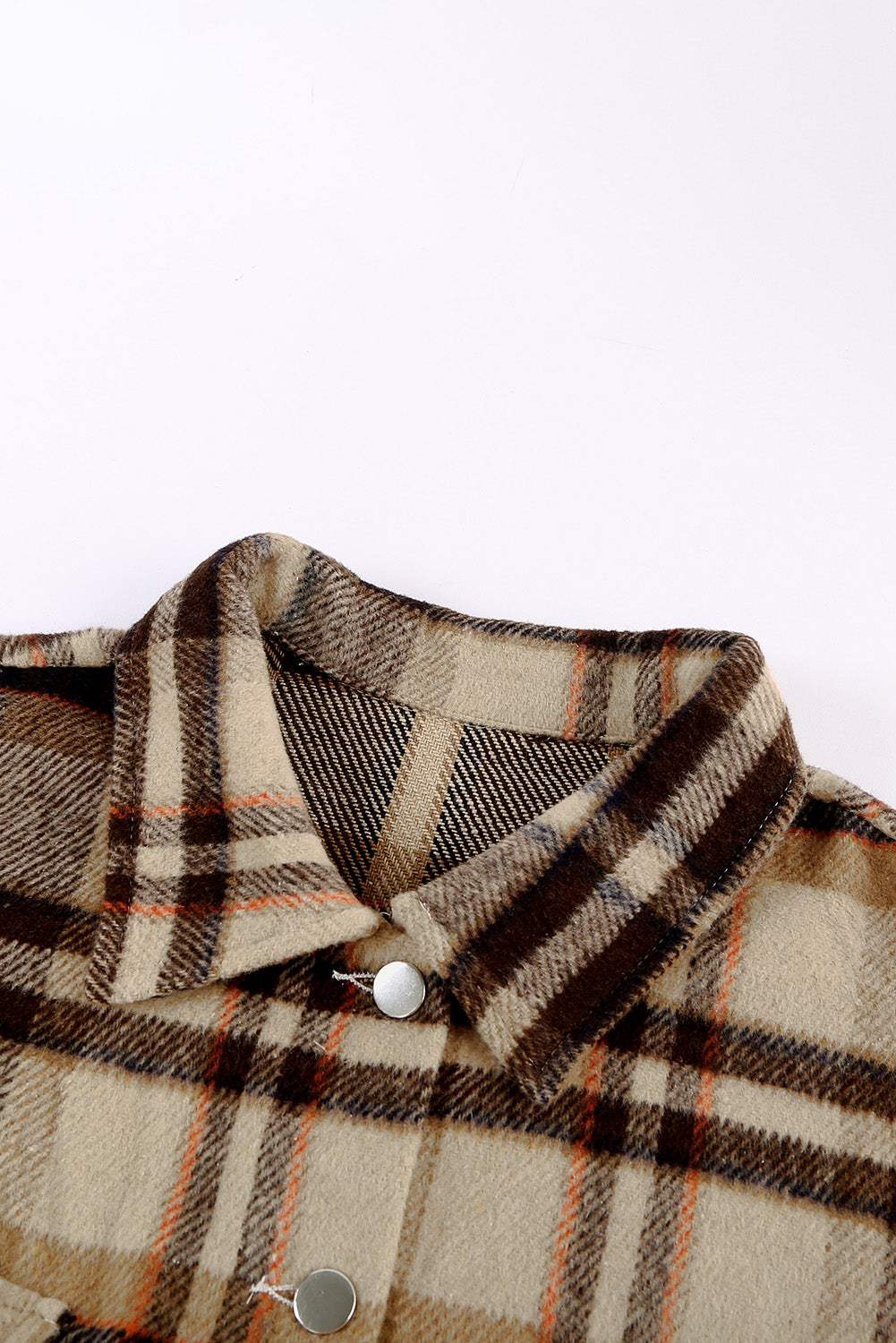 Plaid Chest Pocket Buttoned Shacket
