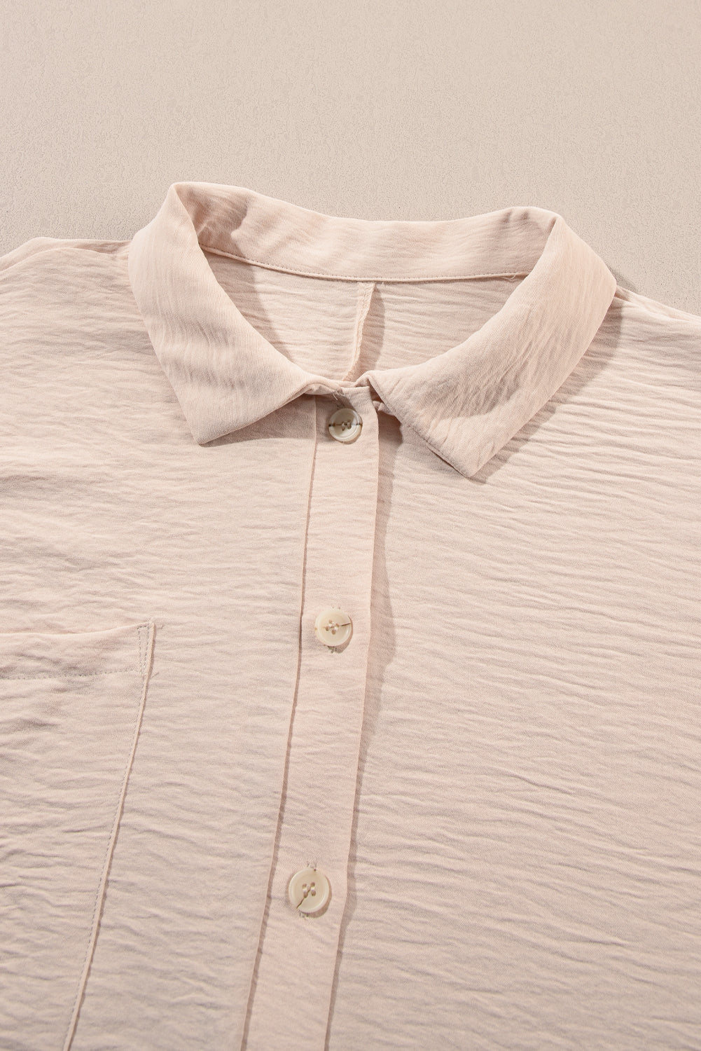 Collared Button Up Pocketed Romper