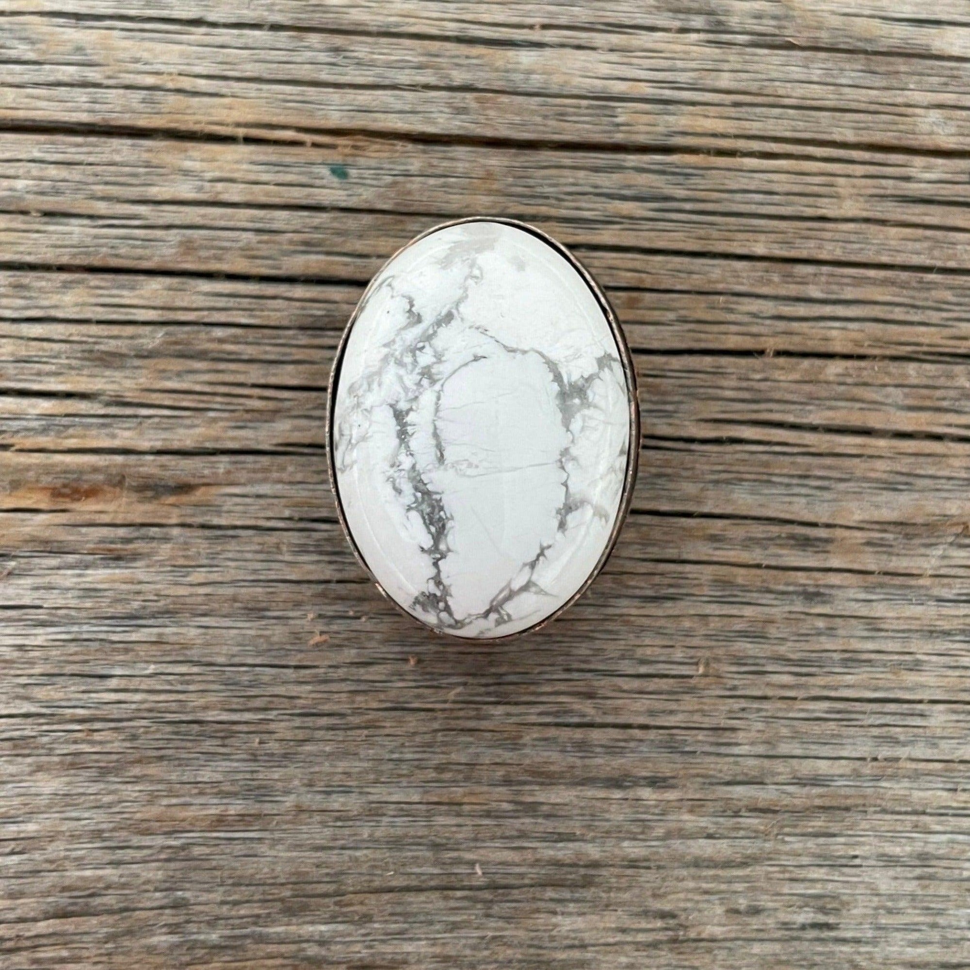 White Cabochon Western Concho 1&quot; CABWT