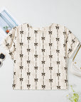 Bow Textured Puff Sleeve Top