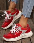 Abigail Lace Up Breathable Sneakers