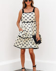 Pagie Bow Knot Shoulder Mini Dress