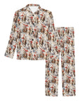 Western Santa Christmas Men's Pajamas