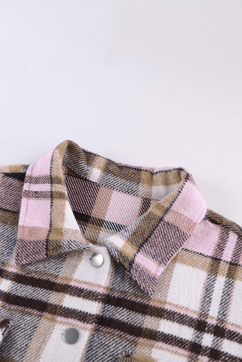 Plaid Chest Pocket Buttoned Shacket