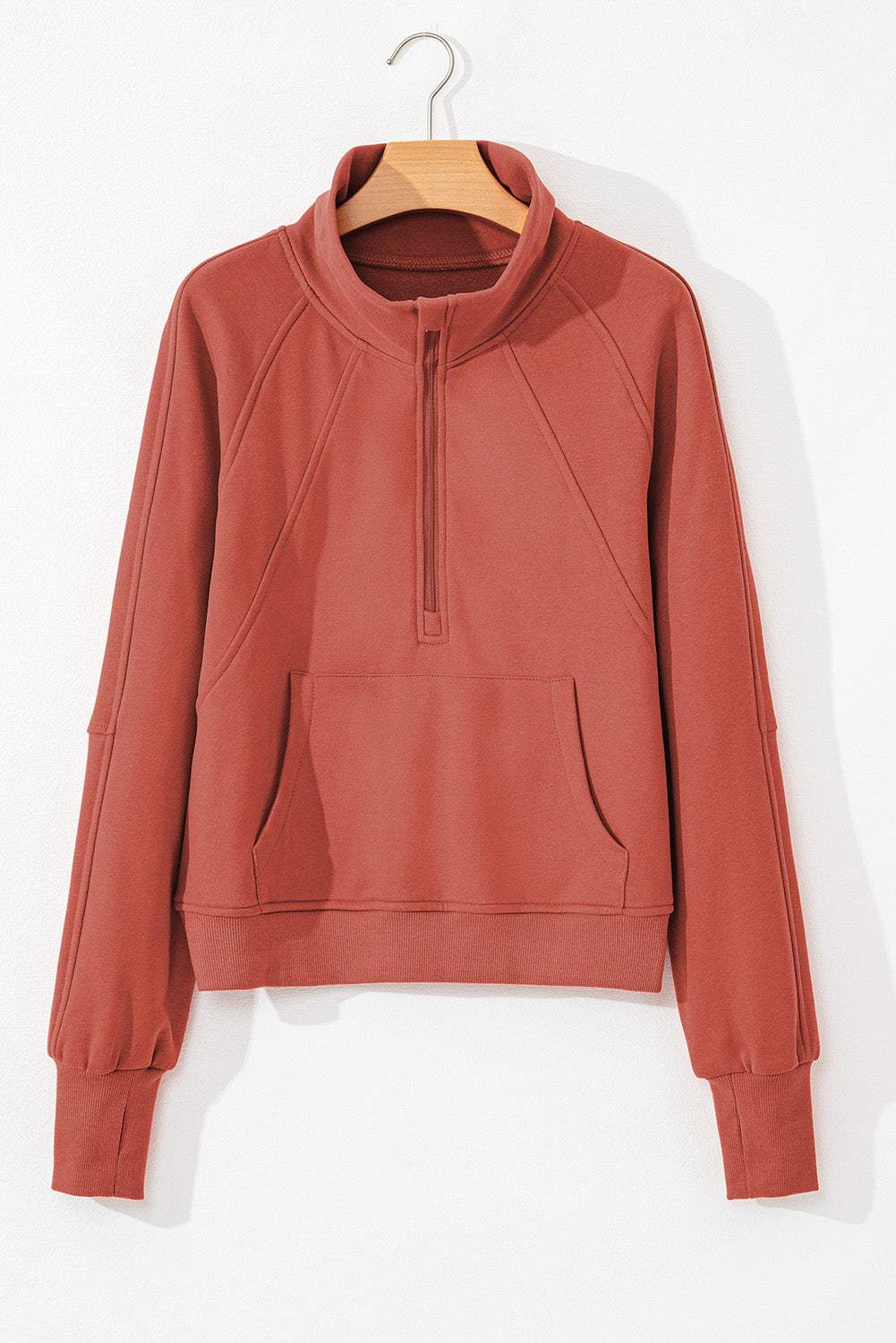 Fleece Lined Zip-Up Sweatshirt
