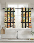 Vintage Western Collage Window Curtains 28"x40" (2-Piece)Made in America