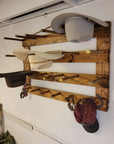 9 Cowboy Hat Rack | Cowboy Hat Holder | Rustic Western Hat Display | Handcrafted Wooden Organizer | Space-Saving Home Decor | Made in USA