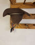 9 Cowboy Hat Rack | Cowboy Hat Holder | Rustic Western Hat Display | Handcrafted Wooden Organizer | Space-Saving Home Decor | Made in USA