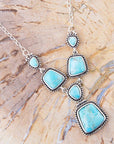 Earth and Sky Blue Turquoise Sterling Silver Necklace