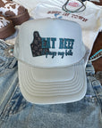 Eat Beef It Pays My Bills Trucker Hat